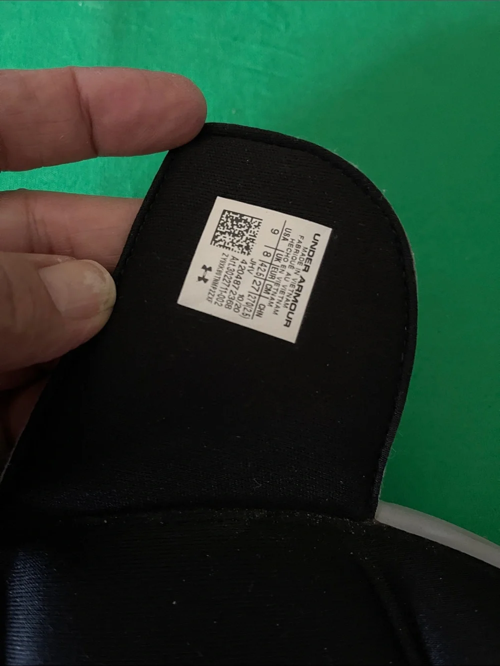 Under Armour Kids Black and Gray Slide Sandals with Logo